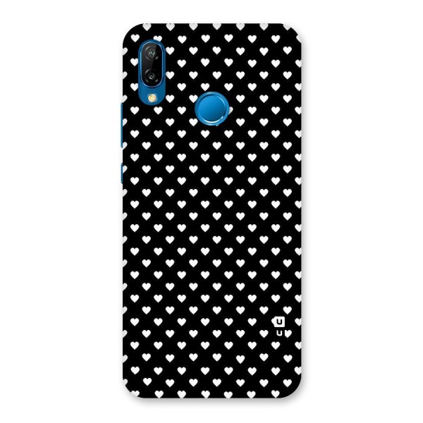 Classy Hearty Polka Back Case for Huawei P20 Lite