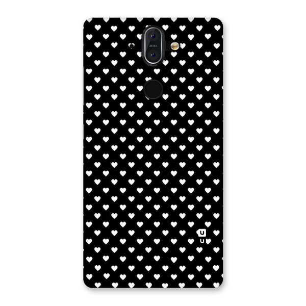 Classy Hearty Polka Back Case for Nokia 8 Sirocco