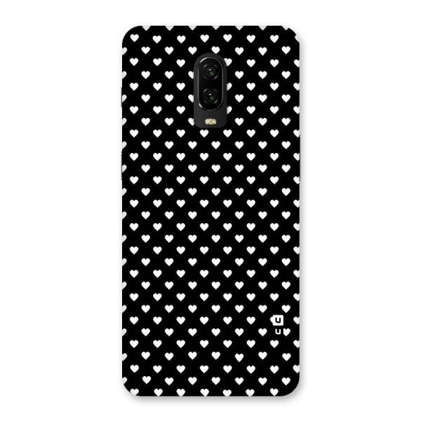 Classy Hearty Polka Back Case for OnePlus 6T