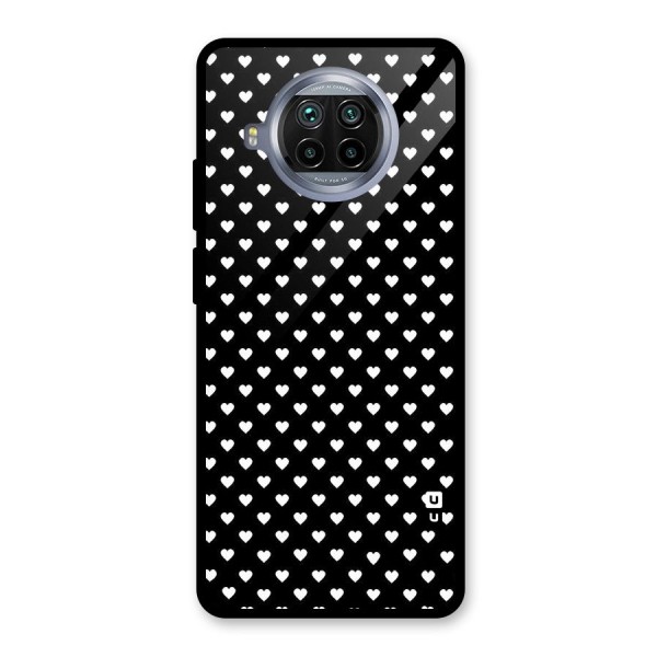 Classy Hearty Polka Glass Back Case for Mi 10i