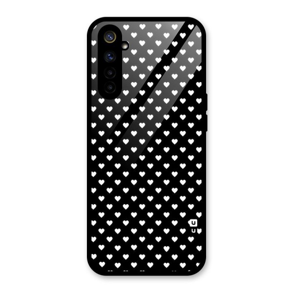 Classy Hearty Polka Glass Back Case for Realme 6