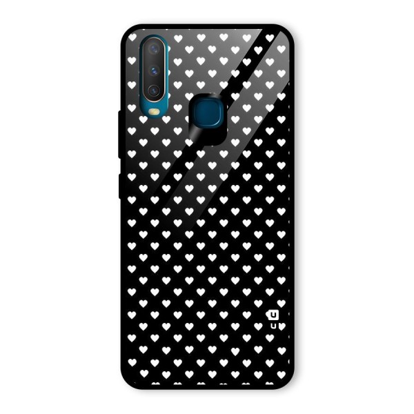 Classy Hearty Polka Glass Back Case for Vivo Y15