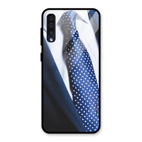 Classy Tie Glass Back Case for Galaxy A50s