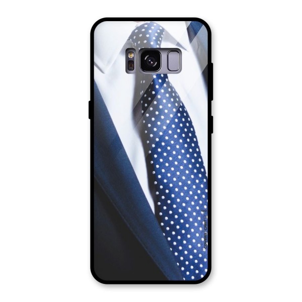 Classy Tie Glass Back Case for Galaxy S8