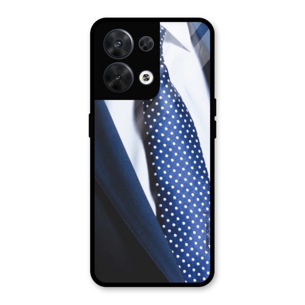 Classy Tie Glass Back Case for Oppo Reno8 5G