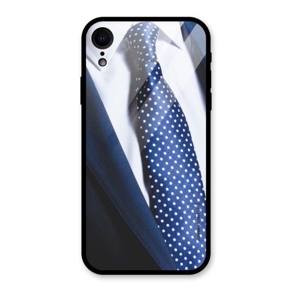 Classy Tie Glass Back Case for XR