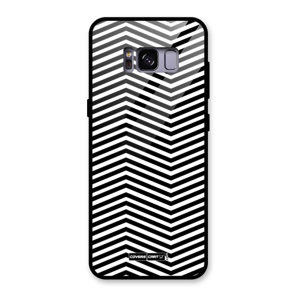 Classy Zig Zag Glass Back Case for Galaxy S8