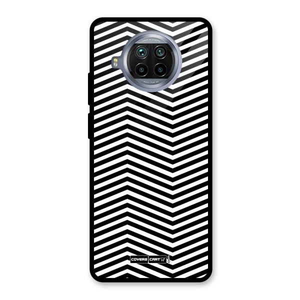 Classy Zig Zag Glass Back Case for Mi 10i