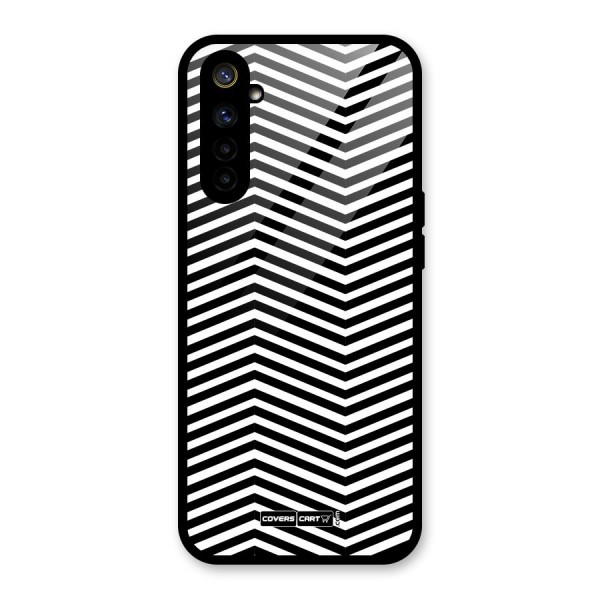 Classy Zig Zag Glass Back Case for Realme 6