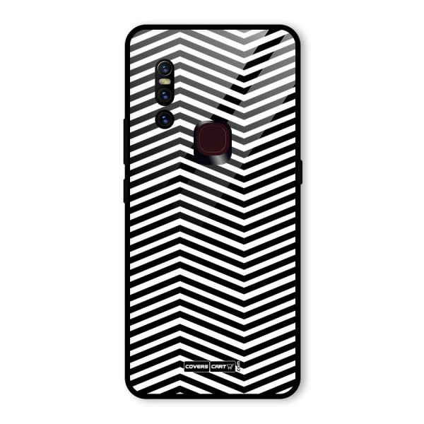 Classy Zig Zag Glass Back Case for Vivo V15