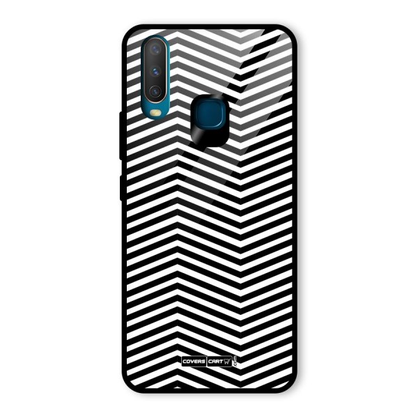 Classy Zig Zag Glass Back Case for Vivo Y12