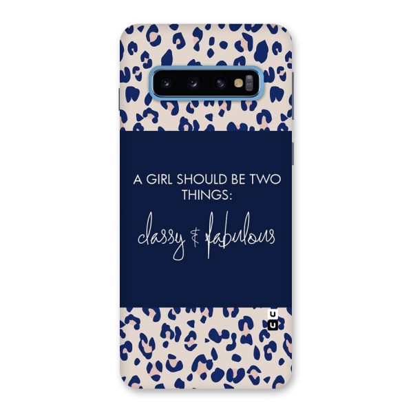 Classy and Fabulous Back Case for Galaxy S10