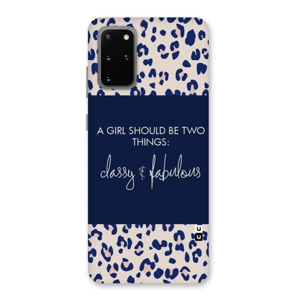 Classy and Fabulous Back Case for Galaxy S20 Plus