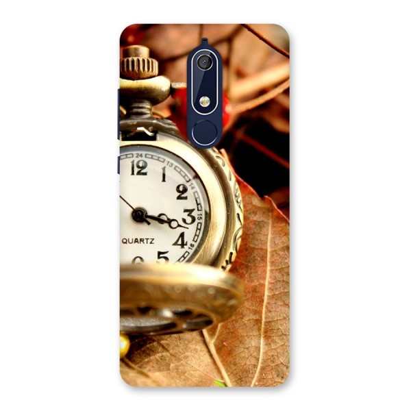 Clock And Cherry Back Case for Nokia 5.1