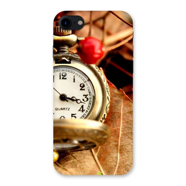 Clock And Cherry Back Case for iPhone SE 2020