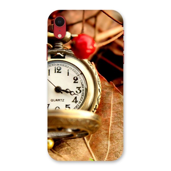 Clock And Cherry Back Case for iPhone XR