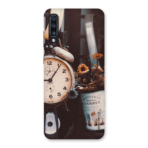 Clock And Flowers Back Case for Galaxy A70s