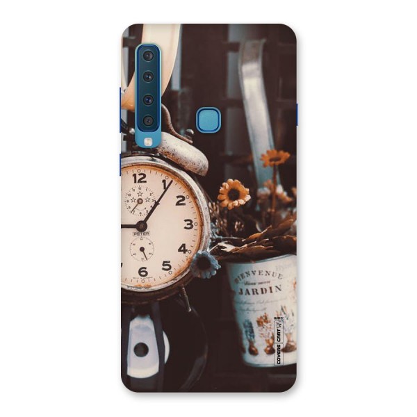 Clock And Flowers Back Case for Galaxy A9 (2018)