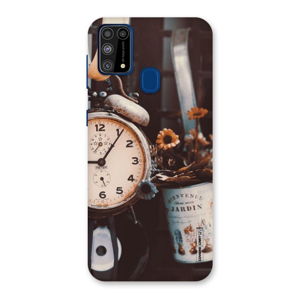 Clock And Flowers Back Case for Galaxy F41