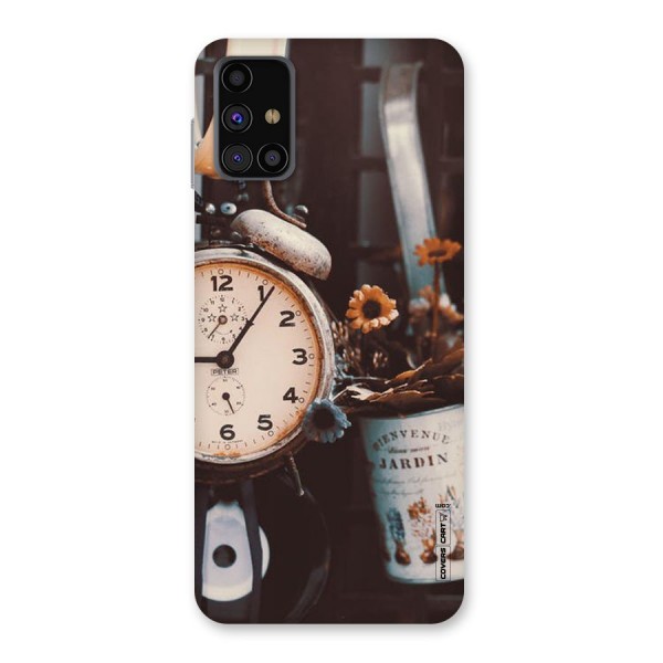 Clock And Flowers Back Case for Galaxy M31s