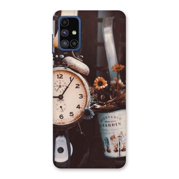 Clock And Flowers Back Case for Galaxy M51