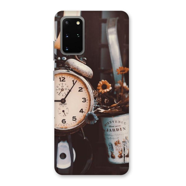 Clock And Flowers Back Case for Galaxy S20 Plus