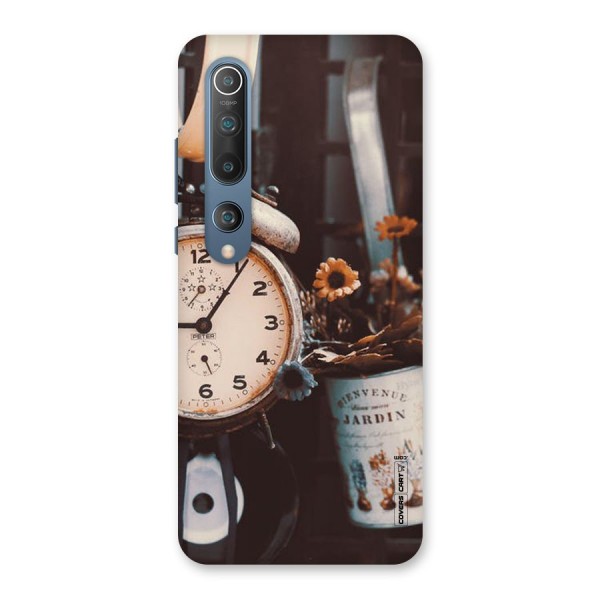 Clock And Flowers Back Case for Mi 10