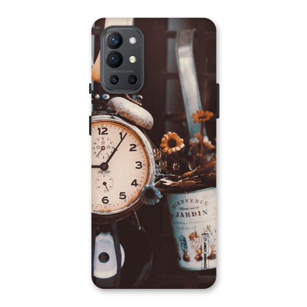 Clock And Flowers Back Case for OnePlus 9R