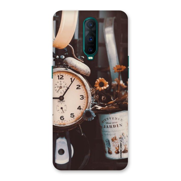 Clock And Flowers Back Case for Oppo R17 Pro