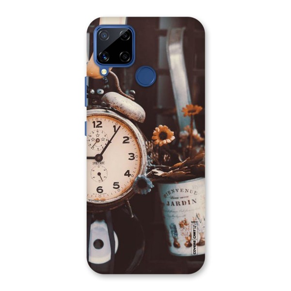 Clock And Flowers Back Case for Realme C12