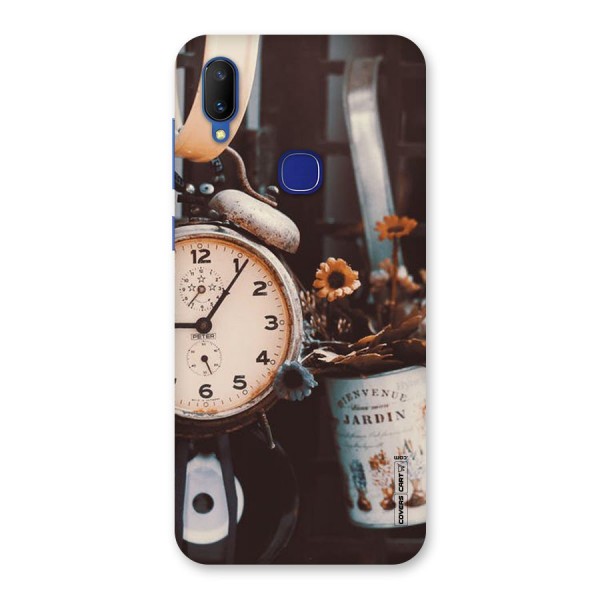 Clock And Flowers Back Case for Vivo V11