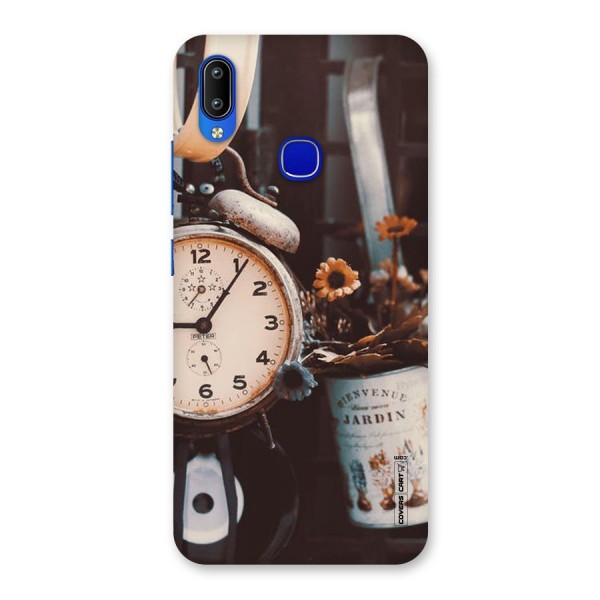 Clock And Flowers Back Case for Vivo Y91