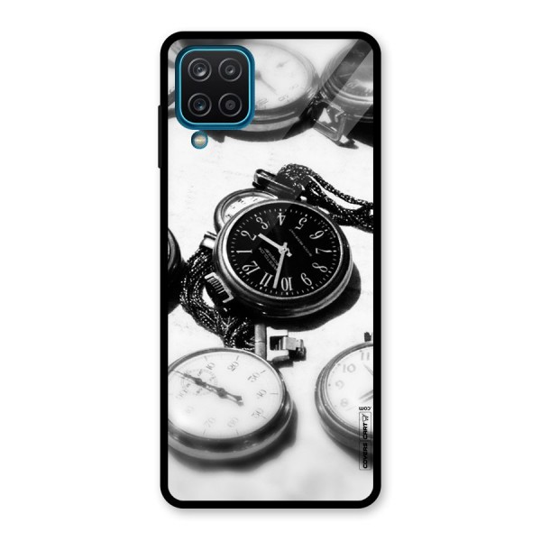 Clock Collection Glass Back Case for Galaxy A12