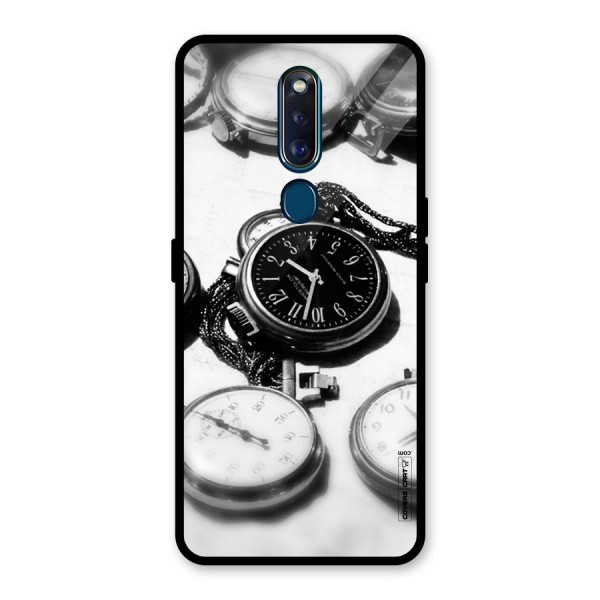 Clock Collection Glass Back Case for Oppo F11 Pro