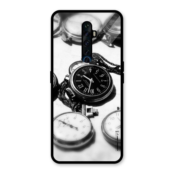 Clock Collection Glass Back Case for Oppo Reno2 Z