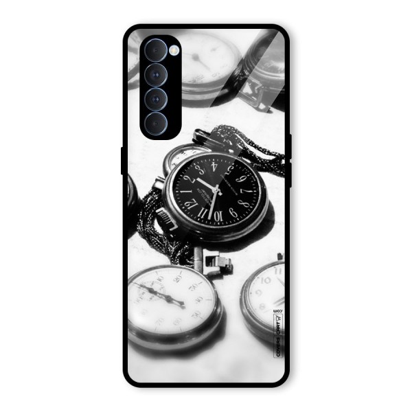 Clock Collection Glass Back Case for Oppo Reno4 Pro