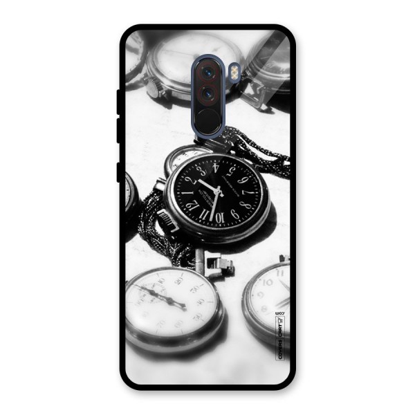 Clock Collection Glass Back Case for Poco F1