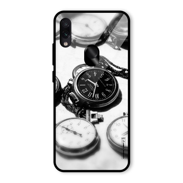 Clock Collection Glass Back Case for Redmi Note 7