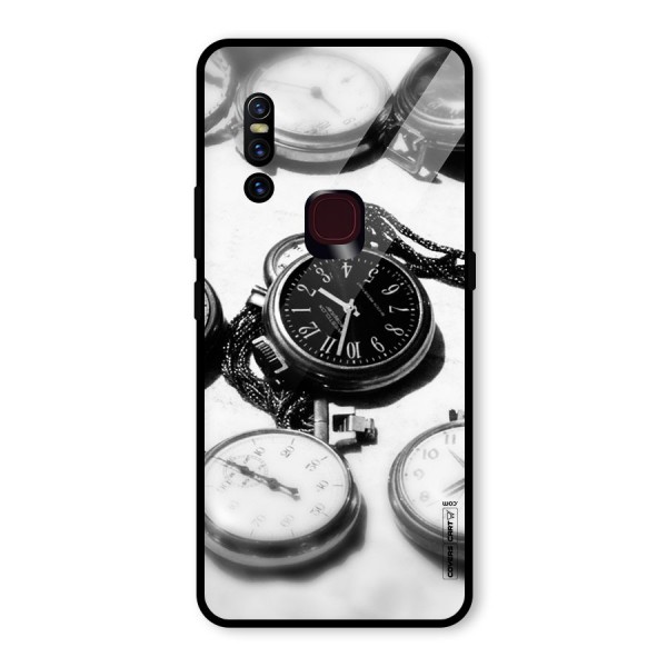 Clock Collection Glass Back Case for Vivo V15