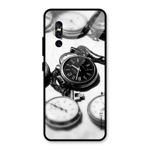 Clock Collection Glass Back Case for Vivo V15 Pro