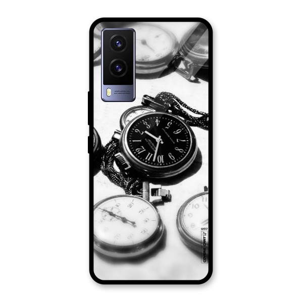 Clock Collection Glass Back Case for Vivo V21e 5G