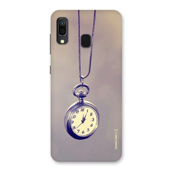 Clock Locket Back Case for Galaxy A20