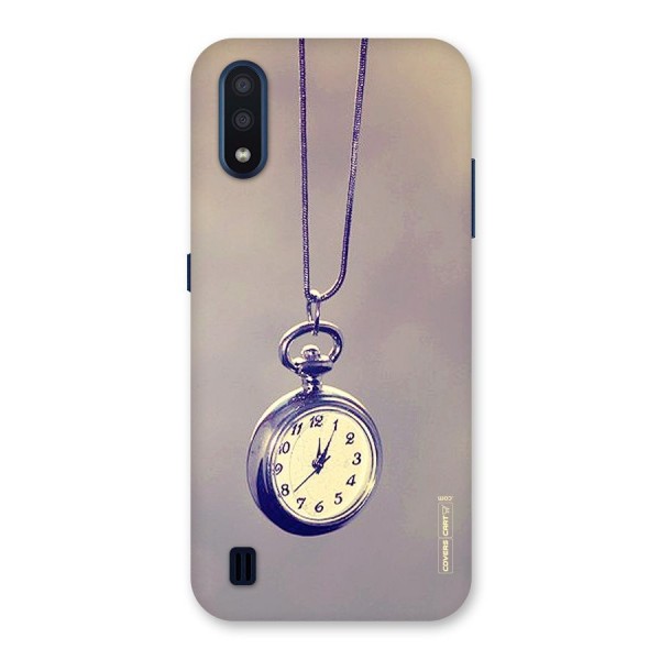 Clock Locket Back Case for Galaxy M01