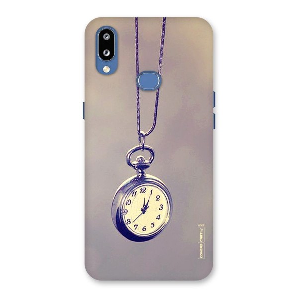 Clock Locket Back Case for Galaxy M01s