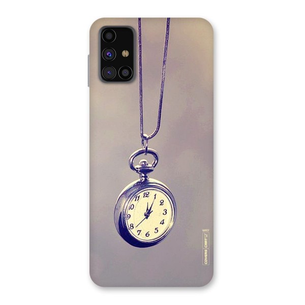 Clock Locket Back Case for Galaxy M31s