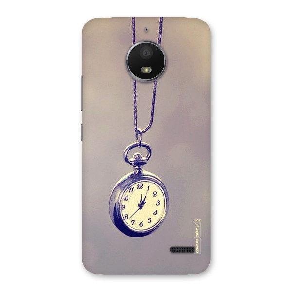 Clock Locket Back Case for Moto E4