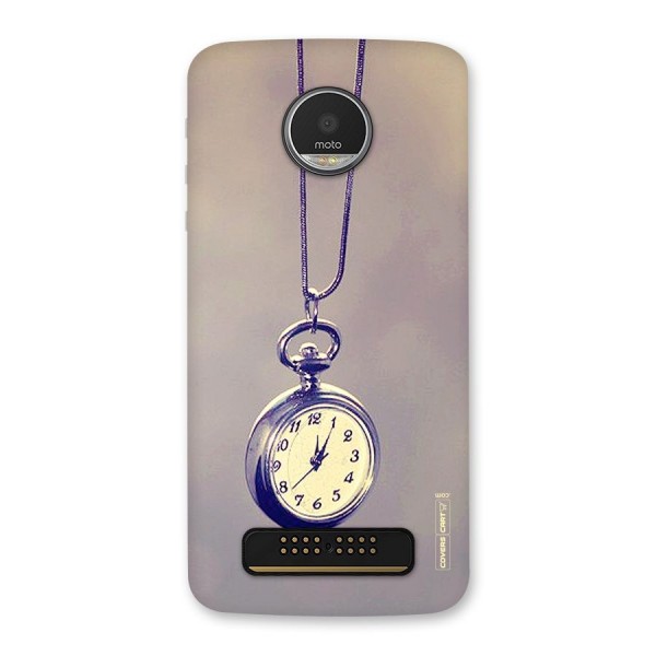 Clock Locket Back Case for Moto Z Play