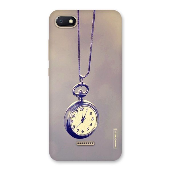 Clock Locket Back Case for Redmi 6A