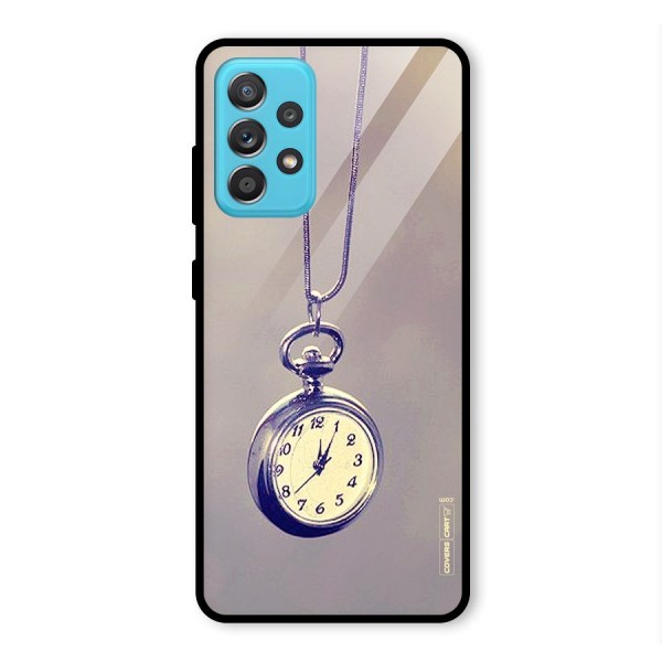 Clock Locket Glass Back Case for Galaxy A52s 5G