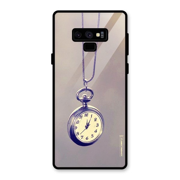 Clock Locket Glass Back Case for Galaxy Note 9